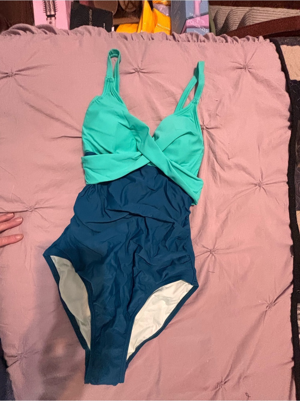 B2prity Twist Front One-Piece Swimsuit - Mint